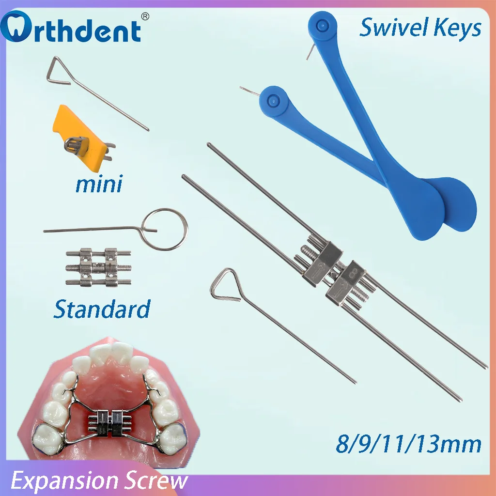 

Dental Expansion Screw Orthodontic Swivel Keys Expander Stainless Steel Rapid Palatal Frame Type Mini /8/9/11/13 Dentistry Tools