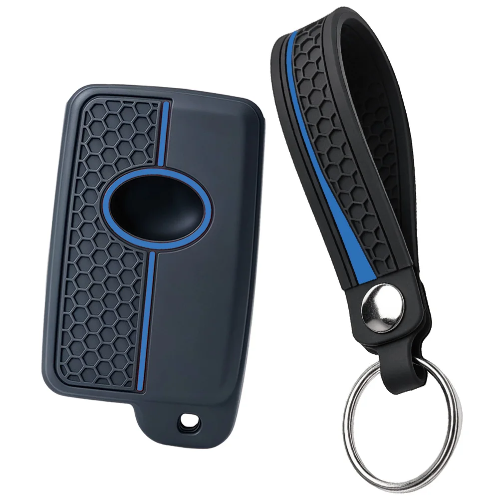 For Toyota Alphard Vellfire Previa Estima Isis Noah Voxy Silicone Remote Shell With Compact Finger Loop And Key Ring