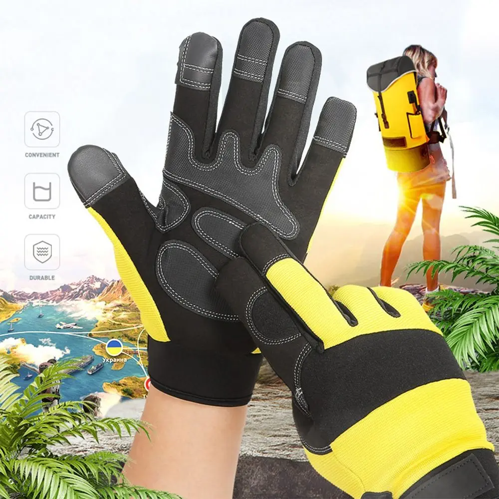

Full Finger Garden Work Gloves Anti Slip Wear Resistant Outdoor Gloves High Dexterity Breathable Sports Gloves Construction