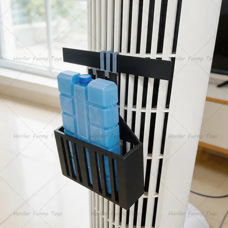 Fan Cooling Storage Box Portable Fast Cool With Hanging Hook Matching Household Electric Fan Ice Holder Indoor Cooling Supply