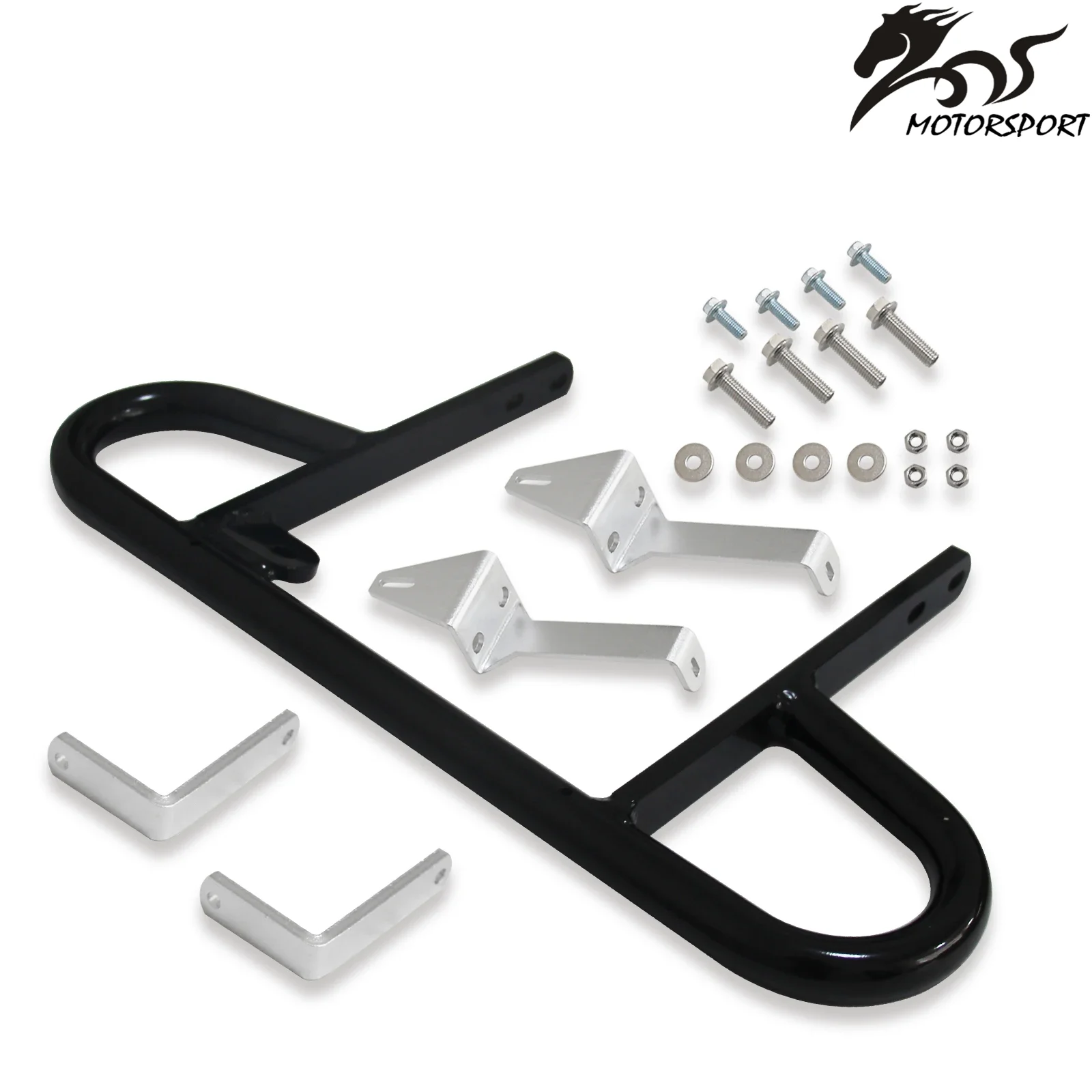 Rear Wide Grab Bar Bumper Alba Racing Black 199 T2 B for YFZ 450