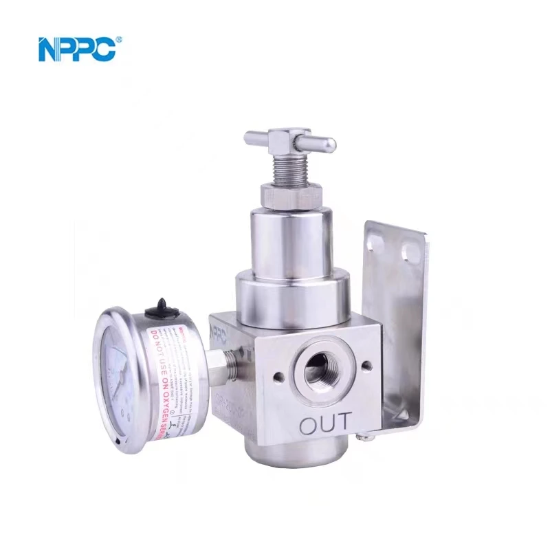 Hot Sale And High Quality Stainless Steel Regulator High Pressure Resistant And Chemical ResistantStainless Steel 316 Regulator