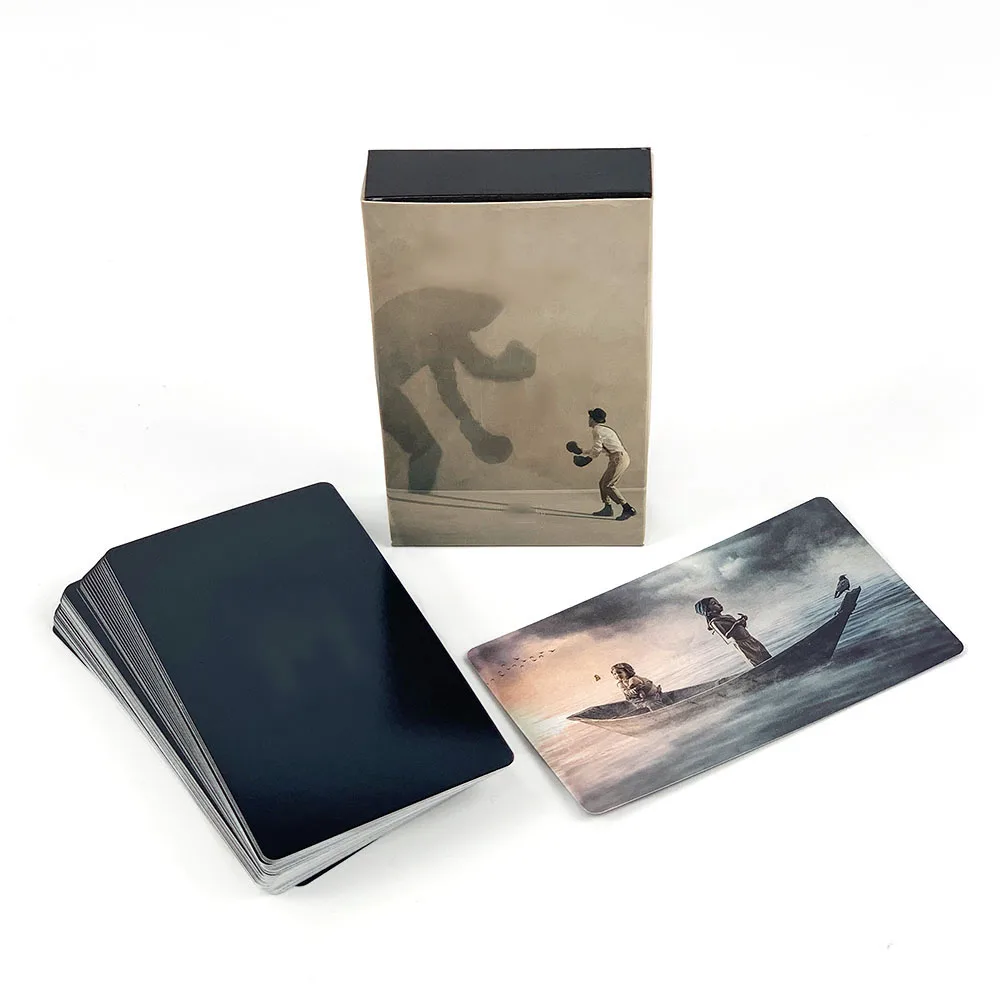 50 Pcs Russian Metaphorical Associative Oracle Cards Psychology ,Stylish & Compact,  Ideal For Travel, Meditation & Party Games