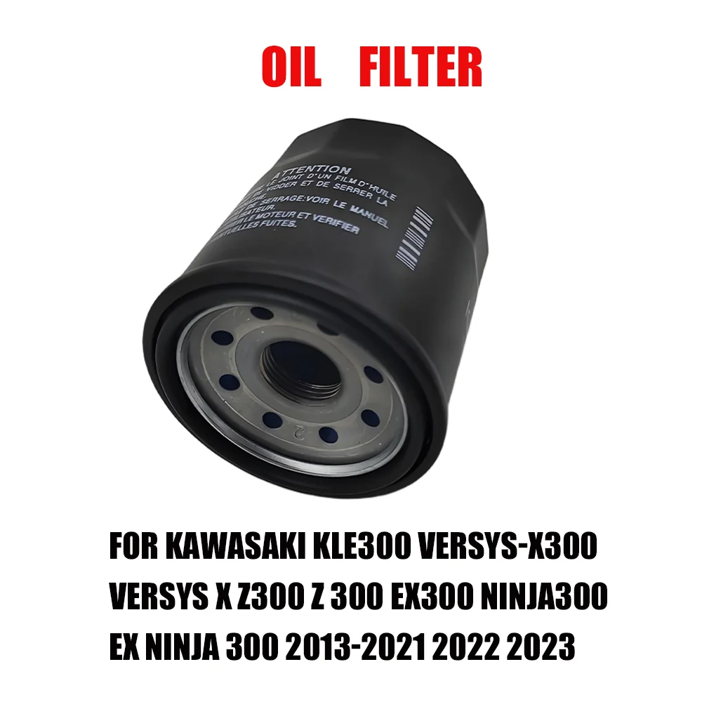 Filtro de aceite para motocicleta Kawasaki KLE300 Versys-X300 Versys X Z300 Z 300 EX300 Ninja300 EX Ninja 300 2013-2021 2022 2023