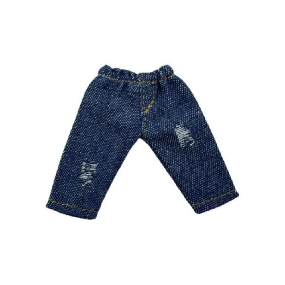 Fashion Dolls Long Jeans Pants Casual Wears 5 Colors Cave Pants Leggings Kids Toys DIY Handmake Turtleneck Sweater