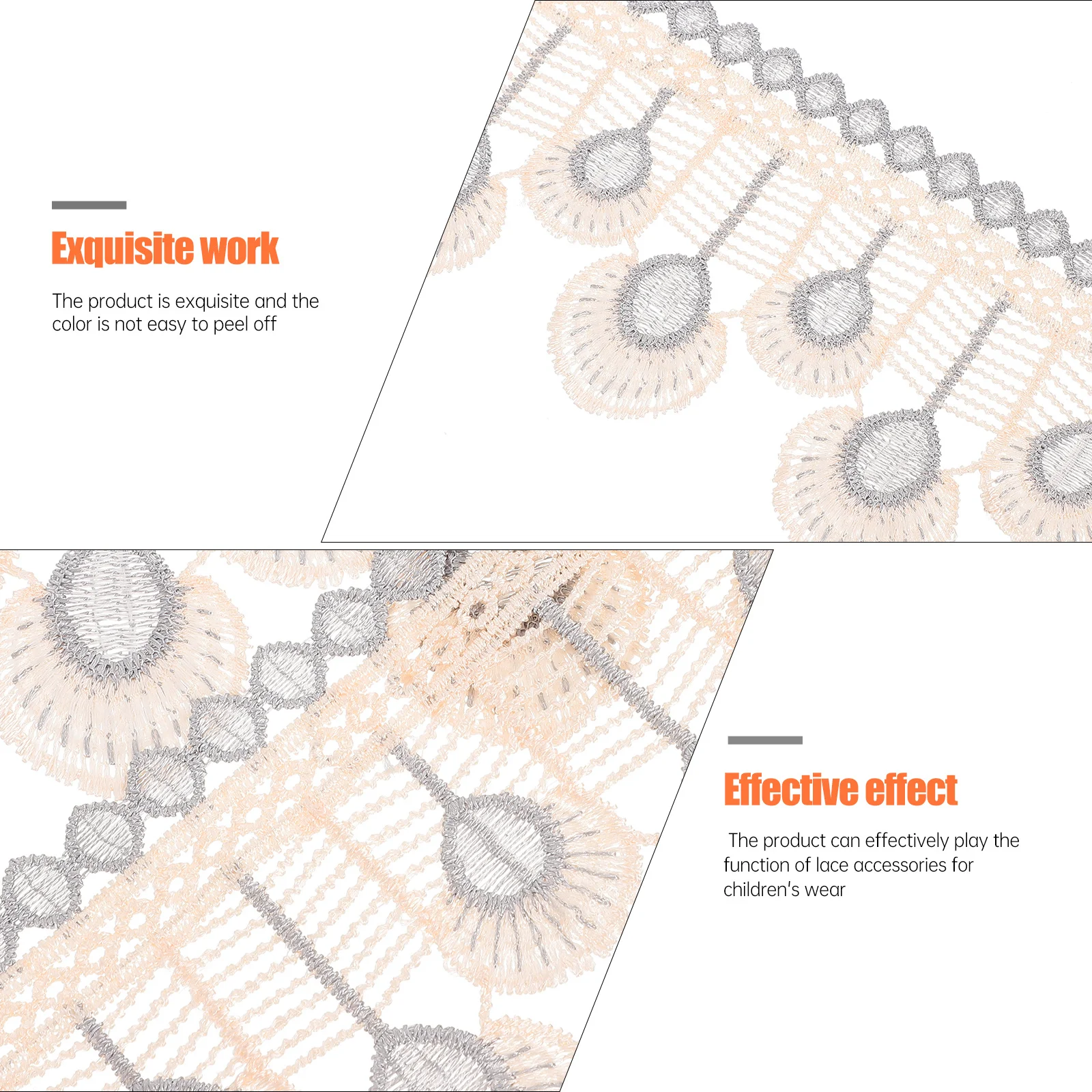 

DIY Curtain Trim Polyester Silk Decorative Border Elegant Tulle Lace Home Accent Durable Versatile Use Curtain Trim