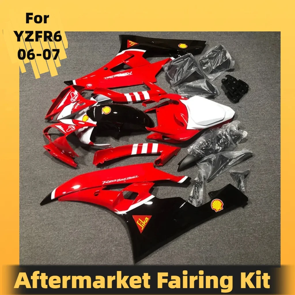 100% Injection Fairing Kit R6 2006 2007 for Yamaha YZF R6 06 07 Customizable Motorcycle Accessories Set