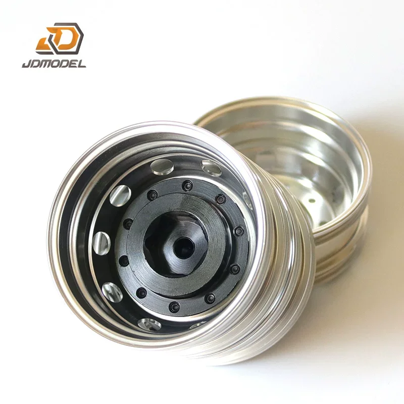 JDMODEL JDM-7 1/14 RC Tractor Truck Metal Rear Narrow Wheel Hub Bearing Brake Drum Version