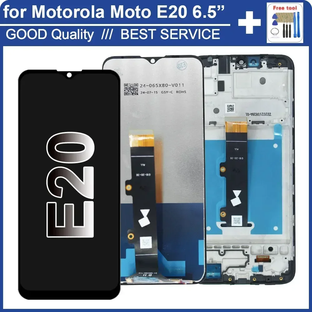 100% Tested LCD for Motorola Moto E20 XT2155 LCD Display Touch Screen Digitizer for Motorola Moto E20 XT2155 XT2155-1 Display