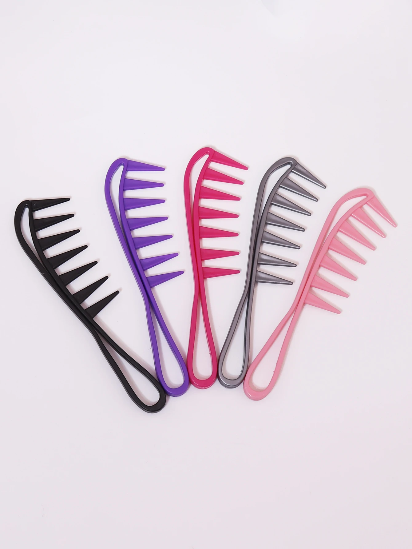 

plastic thickened salon wide toothed comb professional hair styling brush hair salon anti tangle comb Special for real hair wigs