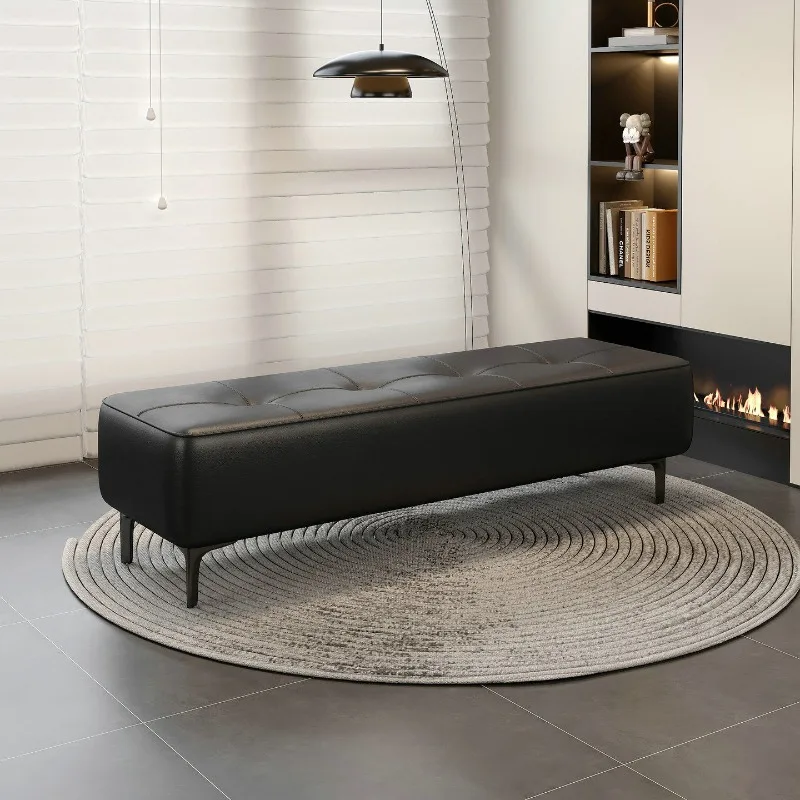 

Home shoe change stool premium Italian light luxury shoe change stool soft bag bench bedroom bedside stool sofa