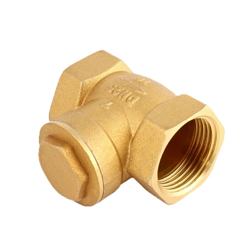 1/2" 3/4" 1" BSP Female Thread Brass One Way Non Return Swing Check Valve