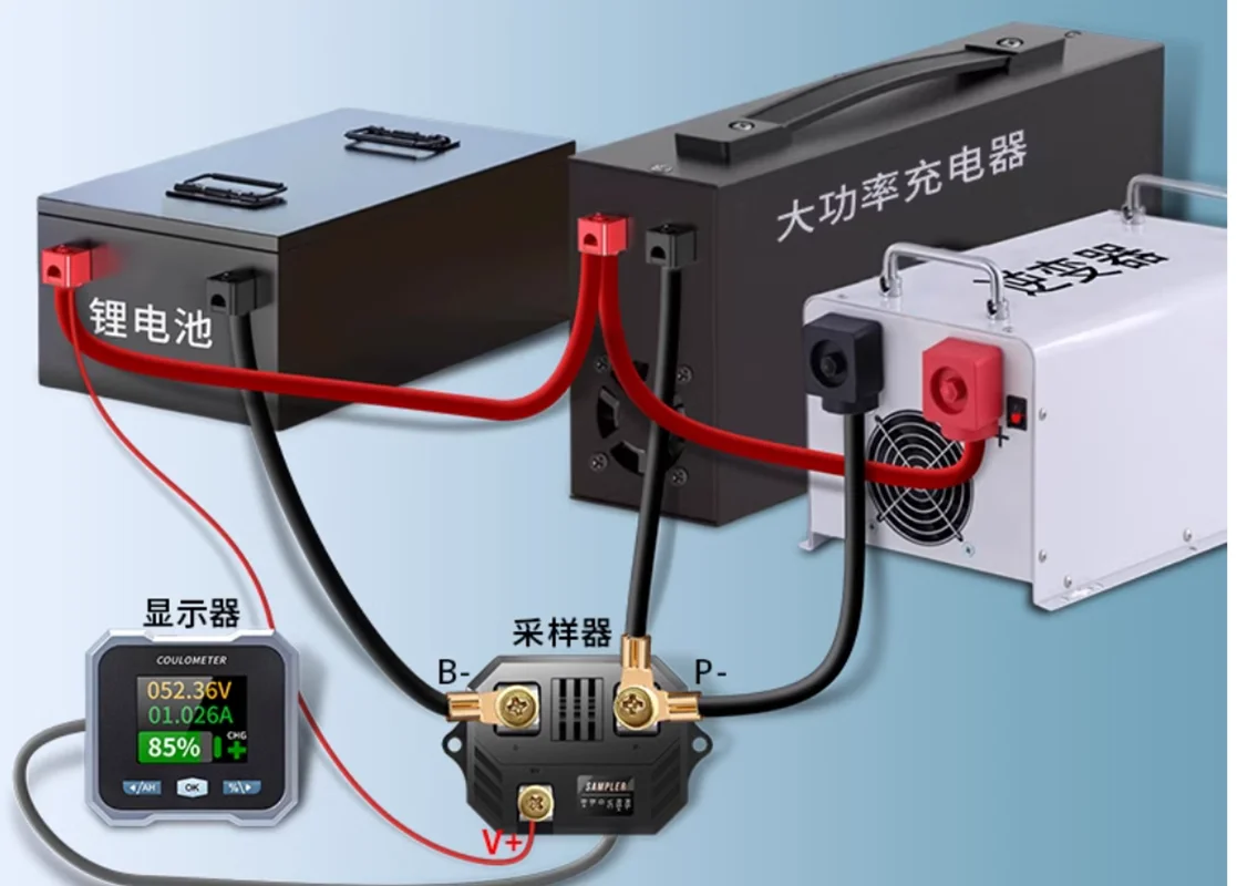 Waterproof coulomb meter, electric vehicle, electric motorcycle, tricycle, RV specific battery, electricity meter, voltmeter