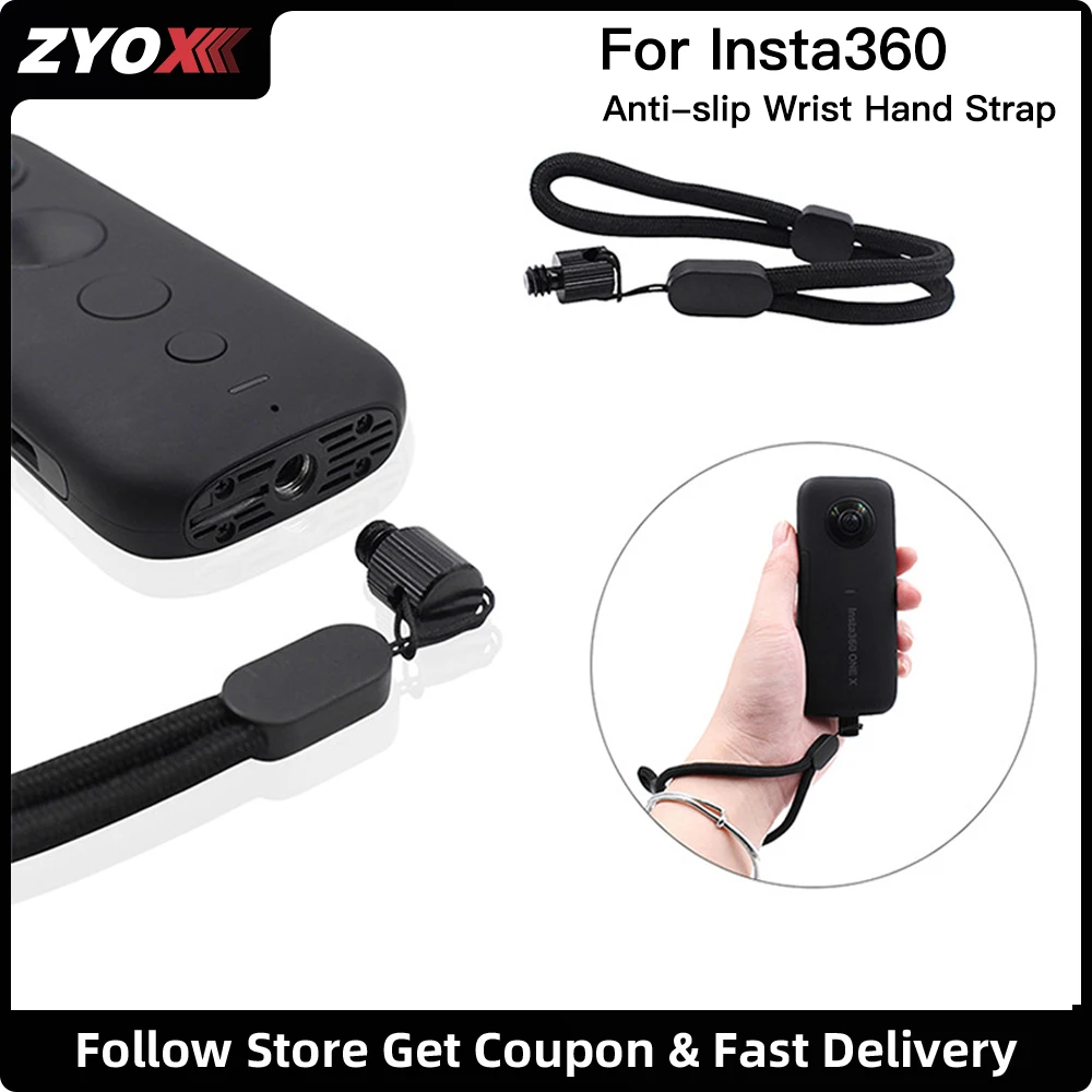 Wrist Hand Strap for Insta360 X3 Anti-slip Anti-lost Rope Mount Holder Clip Hand Wrist Strap Insta360 X4 Camera Accessories