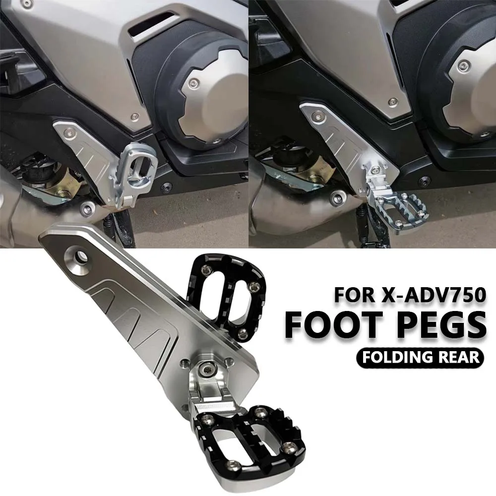 

Motorcycle Accessories For HONDA XADV 750 2021-2025 Rear Pedal Foot Stand Folding Footrests Passenger Foot Assy xadv750 xadv 750