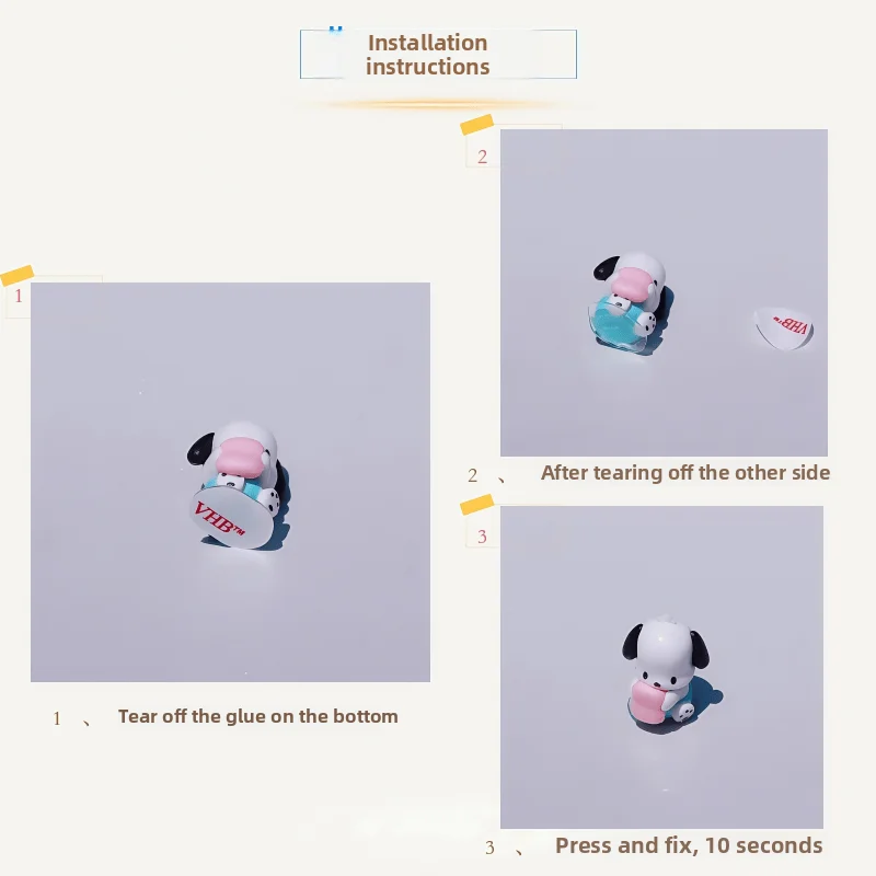 Sanrio Car Jewelry Car Ornaments Kuromi Cartoon Cute Center Console Screen Monitor Decoration Doll Dolls Small Ornaments