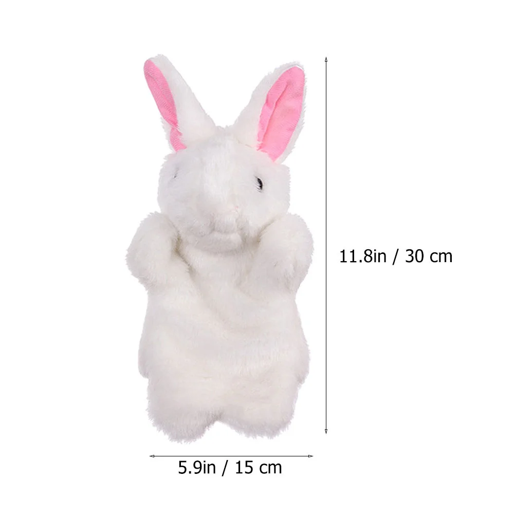 2Pcs Rabbit Hand Puppet Interactive Storytelling Play for Kids Parent Child Communication Educational Hand Puppet Plaything