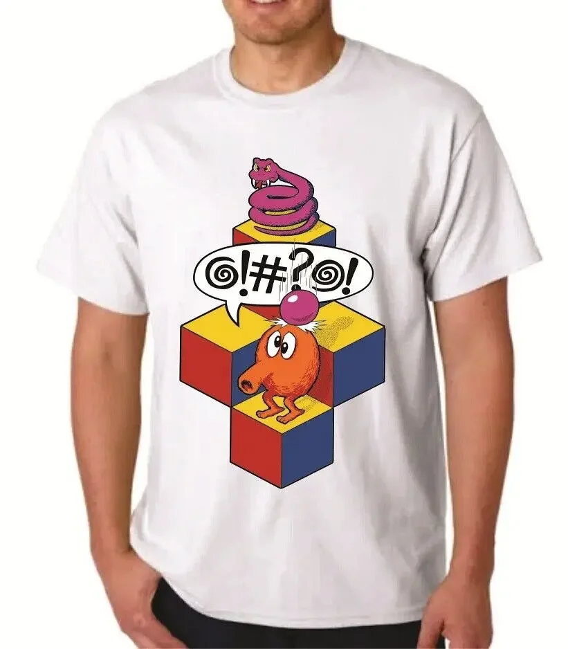 Q BERT ARCADE Camiseta clásica, cereales, dibujos animados, QBERT
