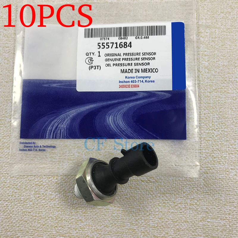 10PCS Fuel Oil Pressure Sensor For Chevrolet Aveo Cruze Orlando Cadillac Buick Regal Opel 55571684