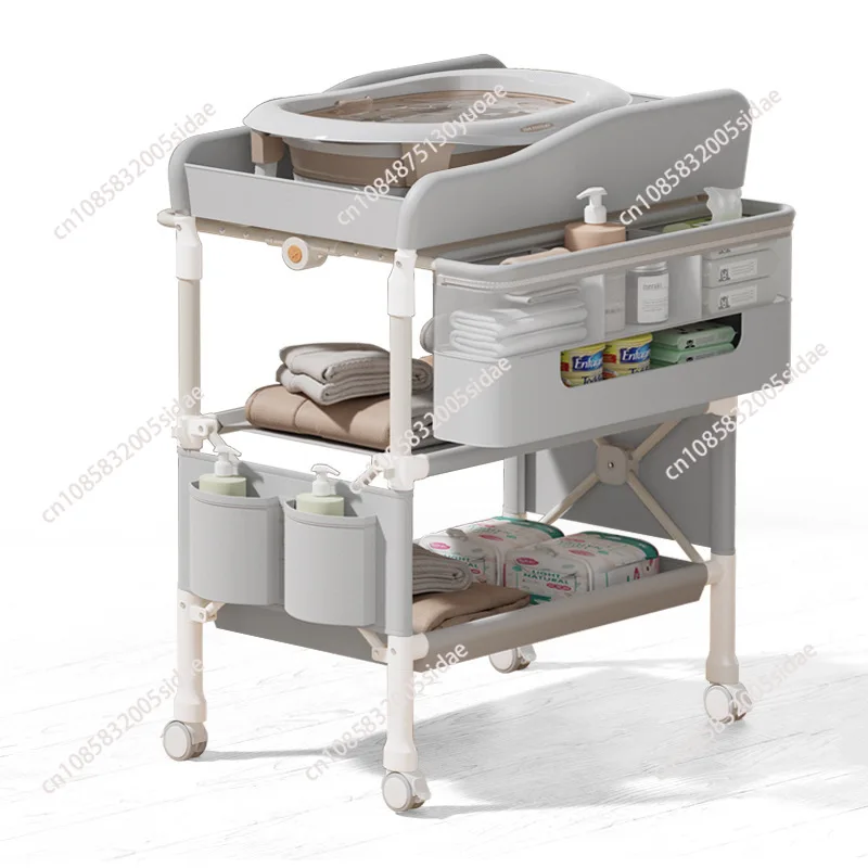 Diaper table Baby care table Portable multi-function foldable bath Baby bed changing diaper touch table