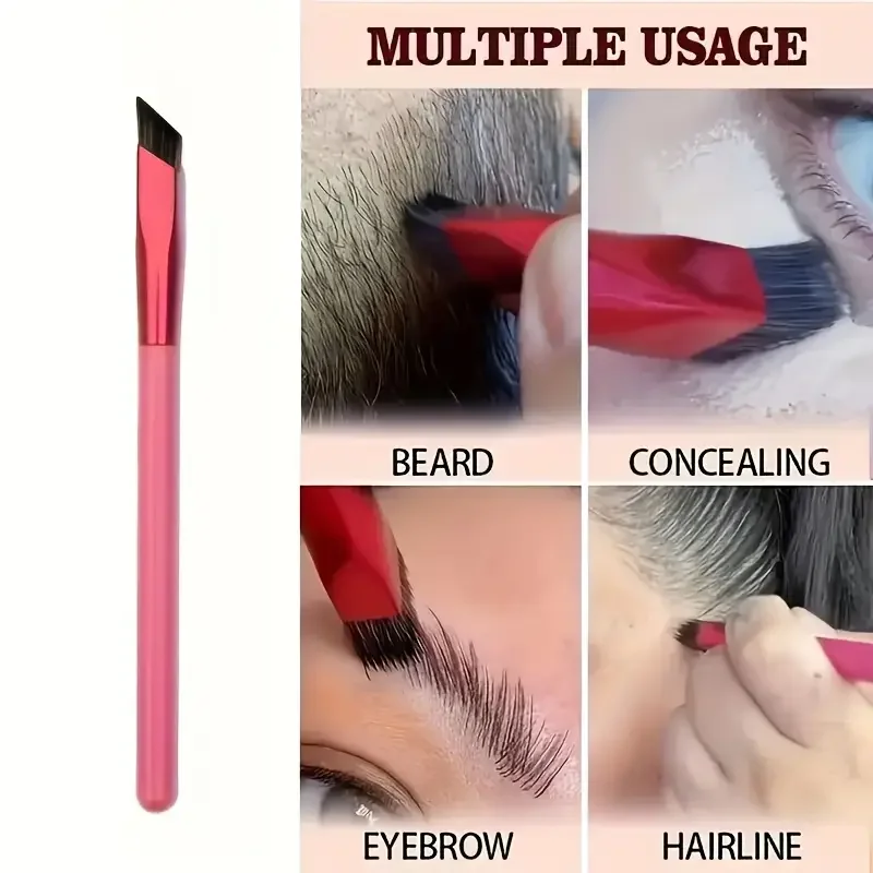 New Combination [Popular Choice] Multi-Function Square 3D Concealer Brush, Oblique Eyebrow Brush, Hair Details, Makeup Brush
