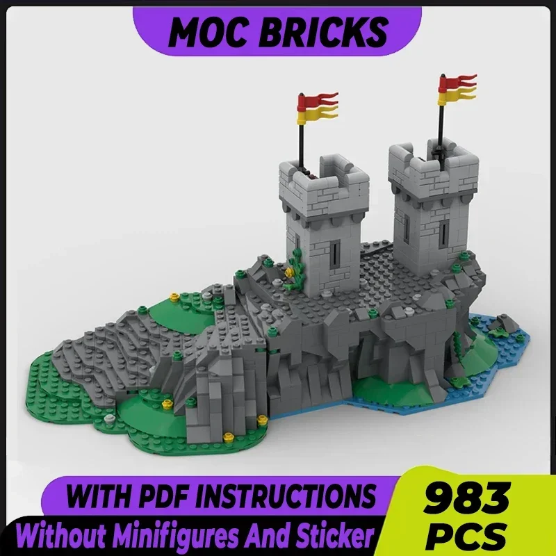

Medieval Castle Model Moc Building Bricks Front Towers Extension Technology Modular Blocks Gift Christmas Toys DIY Sets Assembly