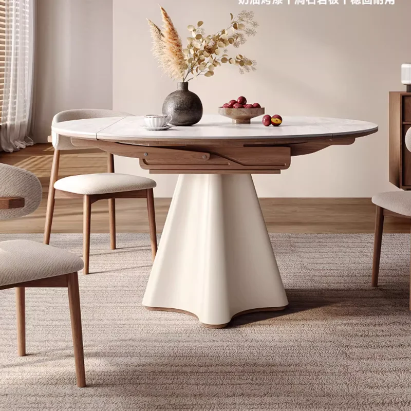 

Extendable Modern Dining Table Nordic Designer Reception Service Dining Table Terrace Chairs Juegos De Comedor Kitchen Furniture