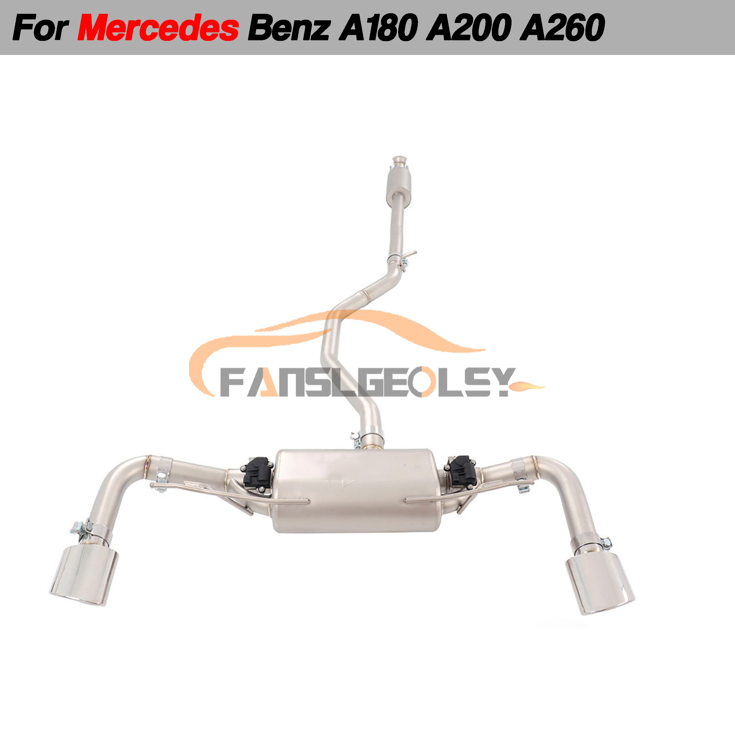 

For Mercedes-Benz A180 A200 A260 W176 1.6T Stainless Catback Performance Exhaust System Valve Muffler Tuning exhaust assembly