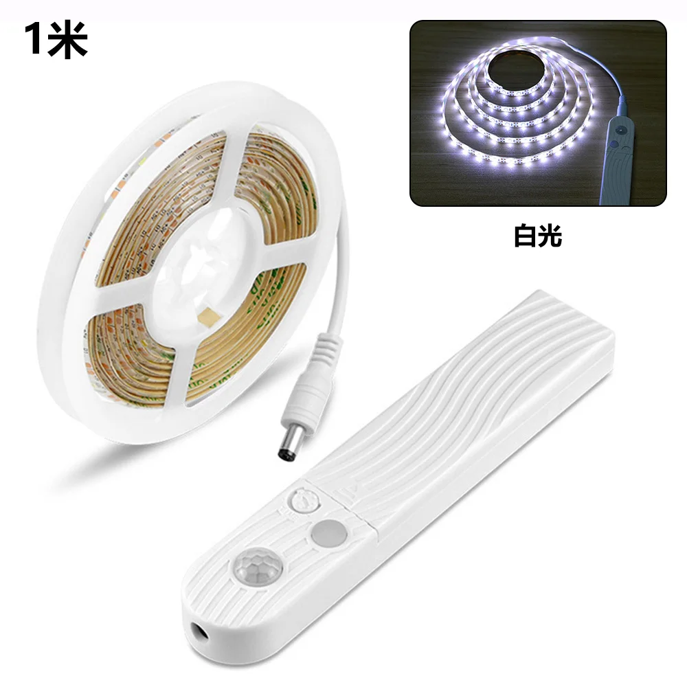 Motion Sensor Closet Strip Lights Rechargeable Motion Activated Light LED Strip for Wardrobe Stair Pantry Counter Cabinet Bed