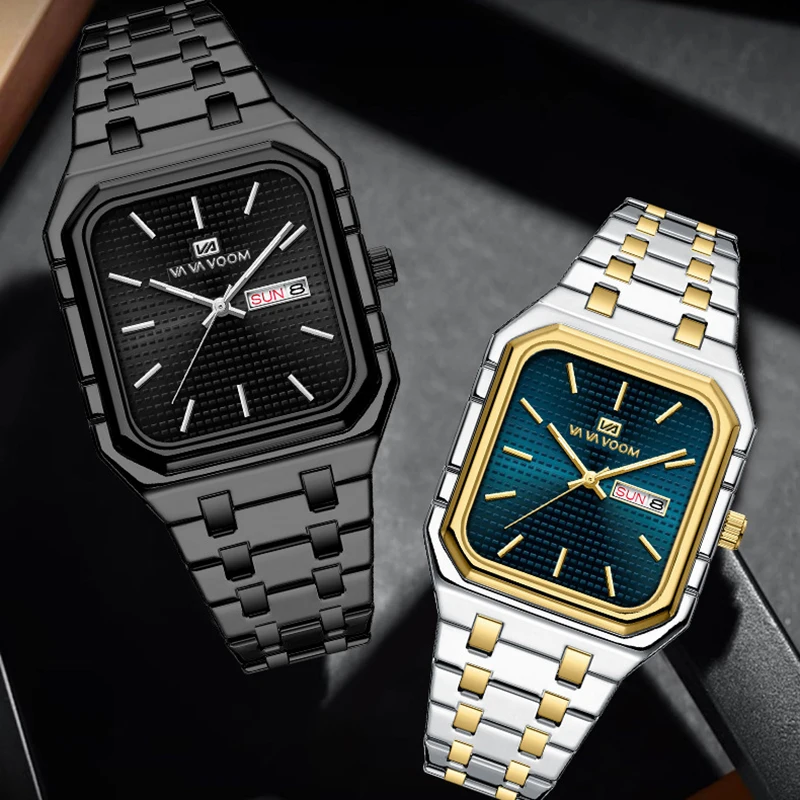 Men Sports Fashion Watches Business Men\'s 2025 Stainless Steel Gold Luxury Men Quartz Watches Relogio Masculino Dropshipping