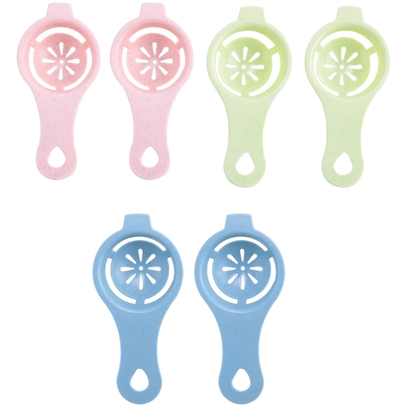 

6PCS Egg Separator Egg Yolk Separator Food Grade Egg White Filter Egg Separator Tool