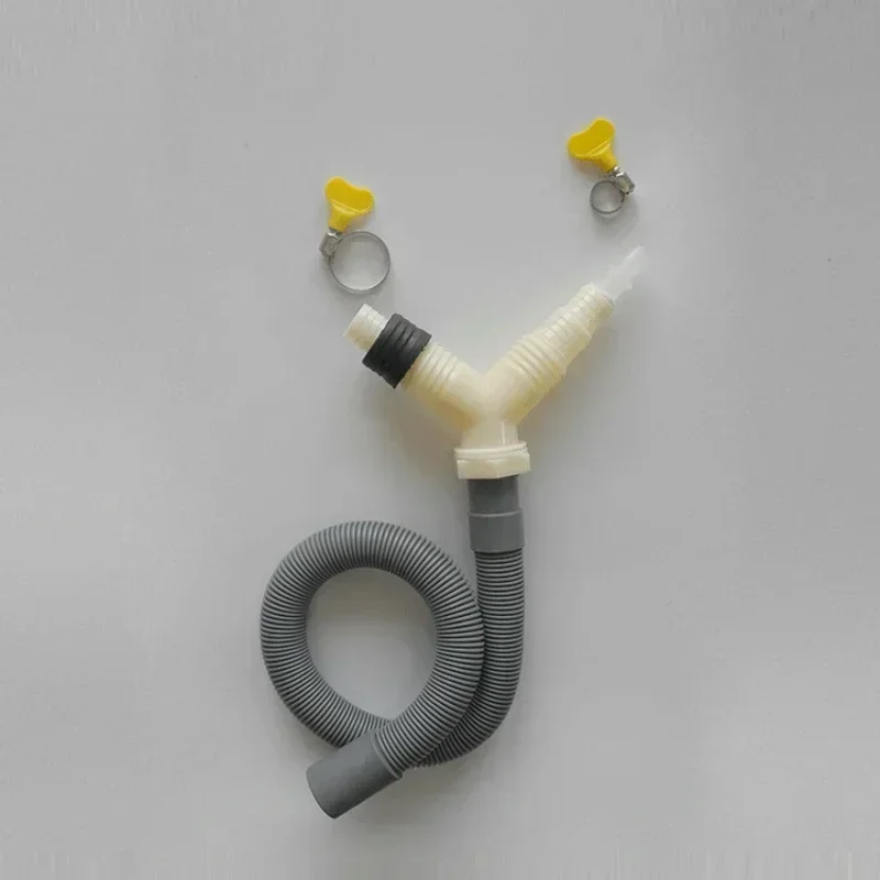 WZ-Drainage tee adapter drainage  pipe fitting for washing machine dryer drain With extended drainage hose Hose length 0.3m