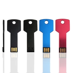 Metal key Shape USB 2.0 Flash Drives Pen Drives Waterproof Memory Stick Real Capacity U Disk 16GB 32GB 64GB USB stick 8GB