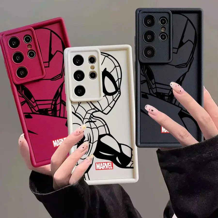 Marvel SpiderMan IronMan Phone Case for Vivo Y21A Y22S Y15S Y20 Y19 Y22 Y51 Y35 Y36 Y20i Y21 Y50 Y16 Y17 Soft Cover Funda Capa