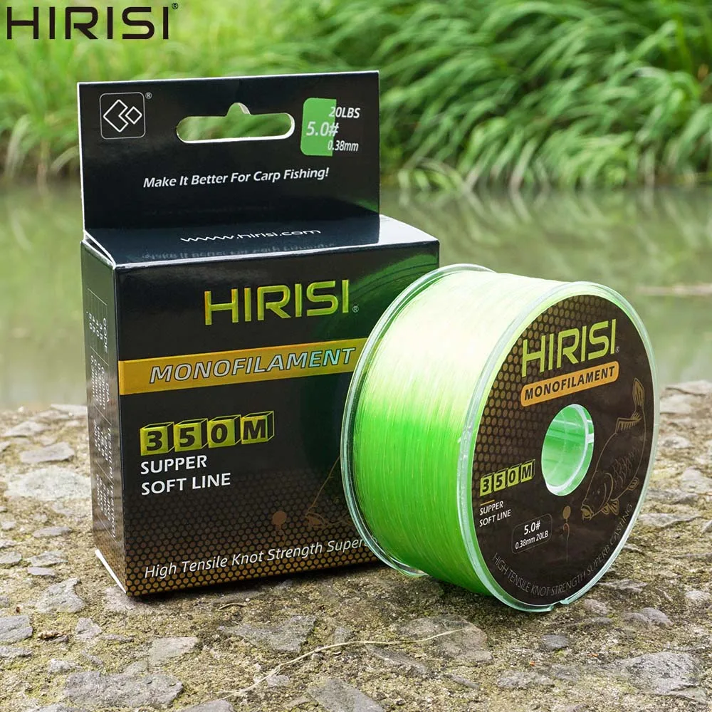 Hirisi 350m super mocna żyłka wędkarska japonia monofilament nylon 12LB-20LB żyłka karpiowa akcesoria wędkarskie