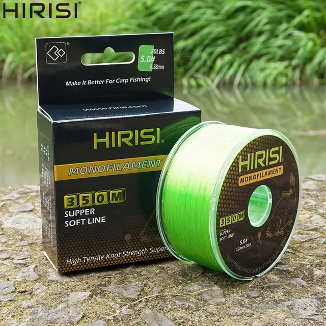 Hirisi 350m super mocna żyłka wędkarska japonia monofilament nylon 12LB-20LB żyłka karpiowa akcesoria wędkarskie