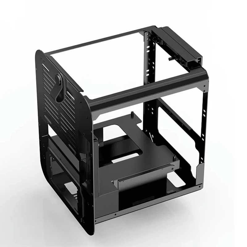 BO 100 ITX-chassis Uittrekbare aluminium computerbehuizing Draagbare ITX, DTX (binnen 170 mm * 203 mm) Mini-chassis