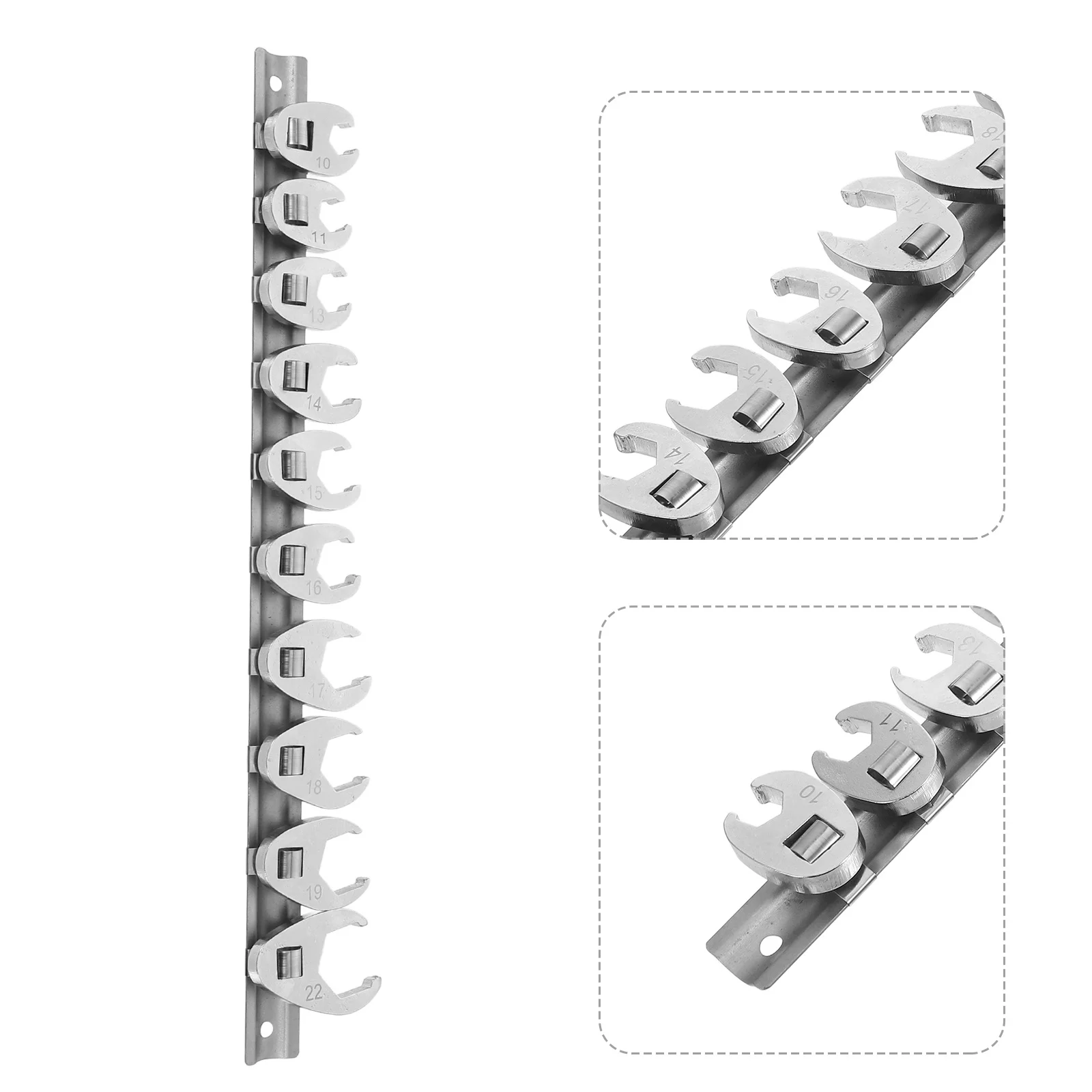 

Drive Metric Flare Nut Wrench Barrel Carbon Steel Crows Foot Tool Convenient Crowfoot