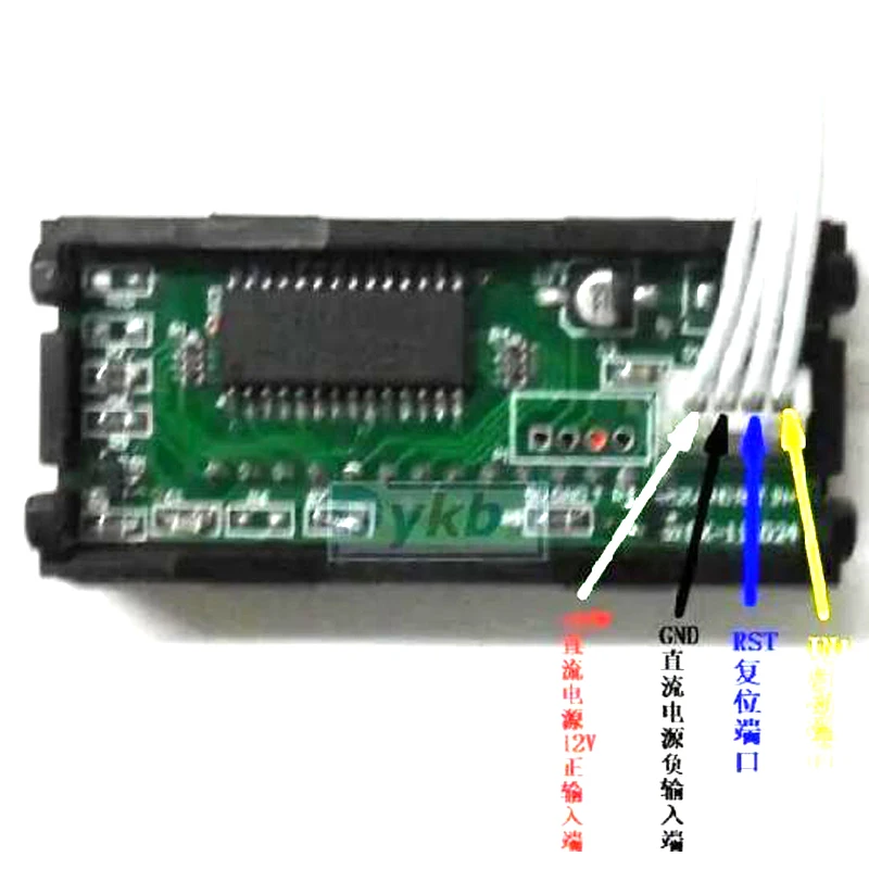 Imagem -02 - Led Digital Temporizador Totalizador Hora Cronômetro Medidor Industrial dc 12v para Medição de Corrente de Tensão Dígitos