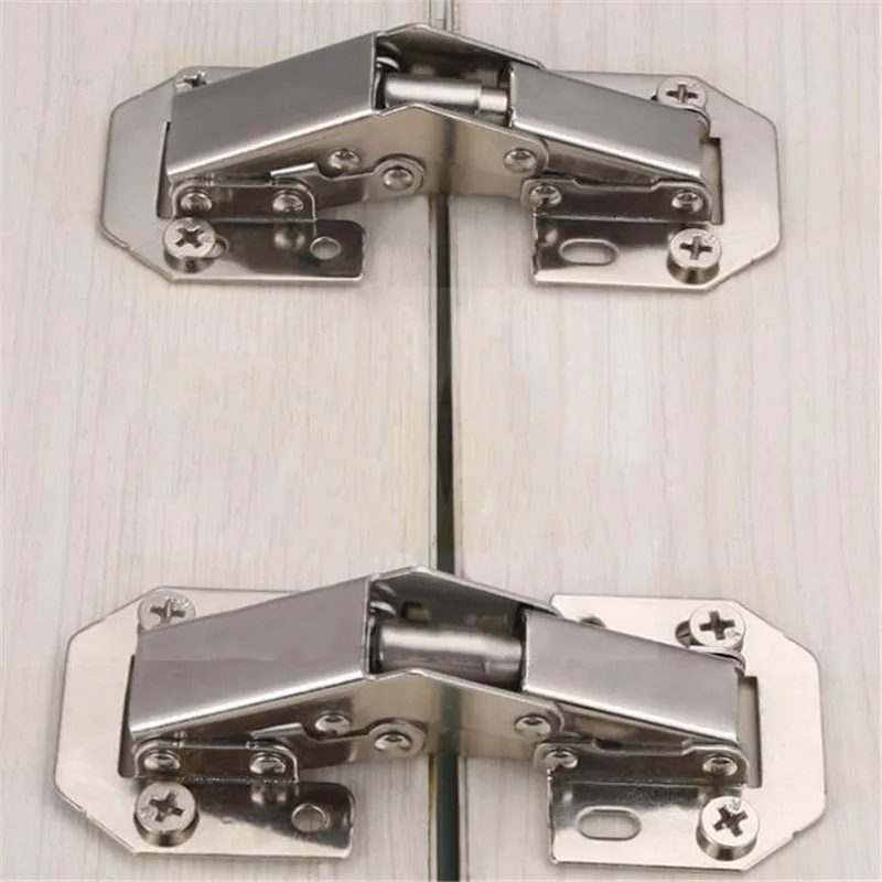 1/3/5 Stuks Kast Scharnier 90 Graden Niet-Boren Gat Kast Deur Hydraulische Scharnieren Soft Close Met Schroeven Meubelen Hardware