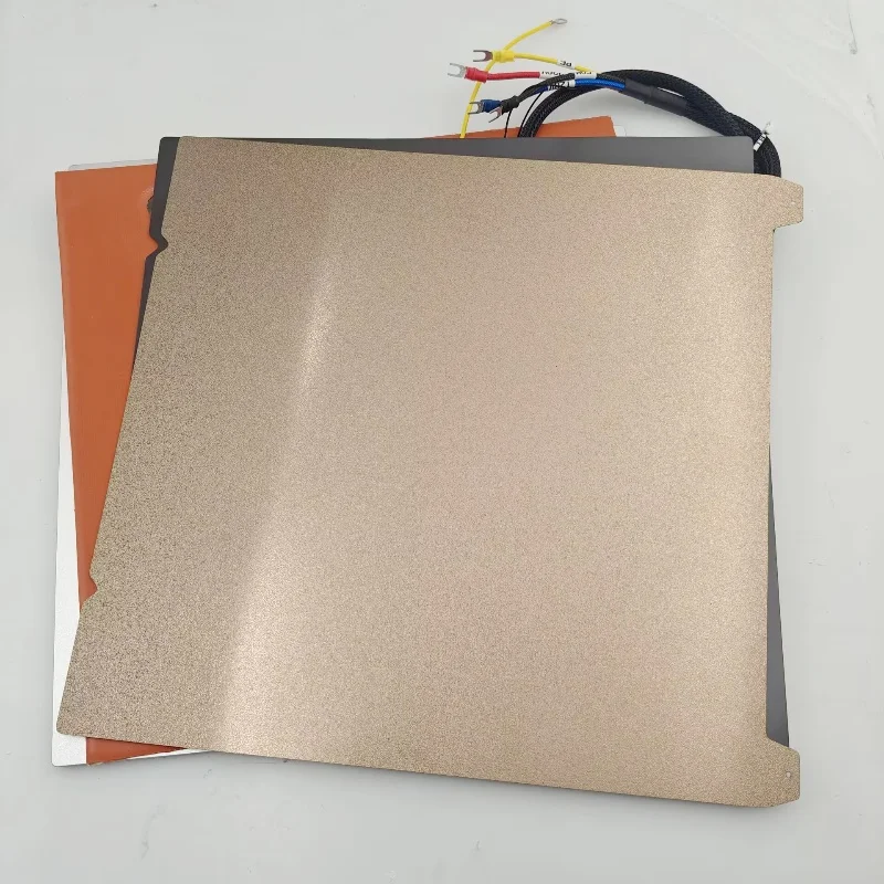 Funssor Creality K1 MAX CNC Cast Aluminum Ultraflat Heated Bed Build Plate Upgrade Kit 8mm 120/240V 1000W Silicone Heater Pad