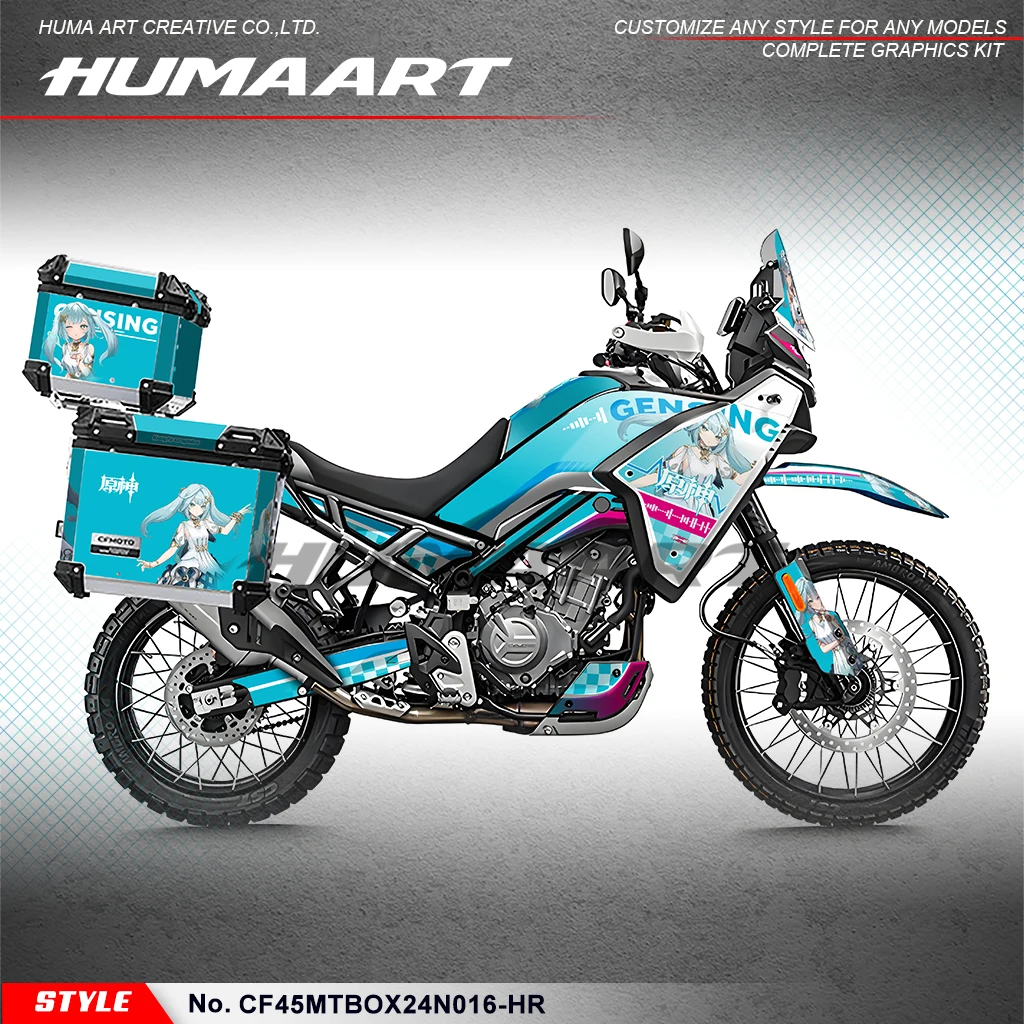 

HUMAART Stickers Complete Adhesive Decals for CFMOTO 450MT MT450 MT 450 CF MOTO, Rebuilding, CF45MTBOX24N016-HR