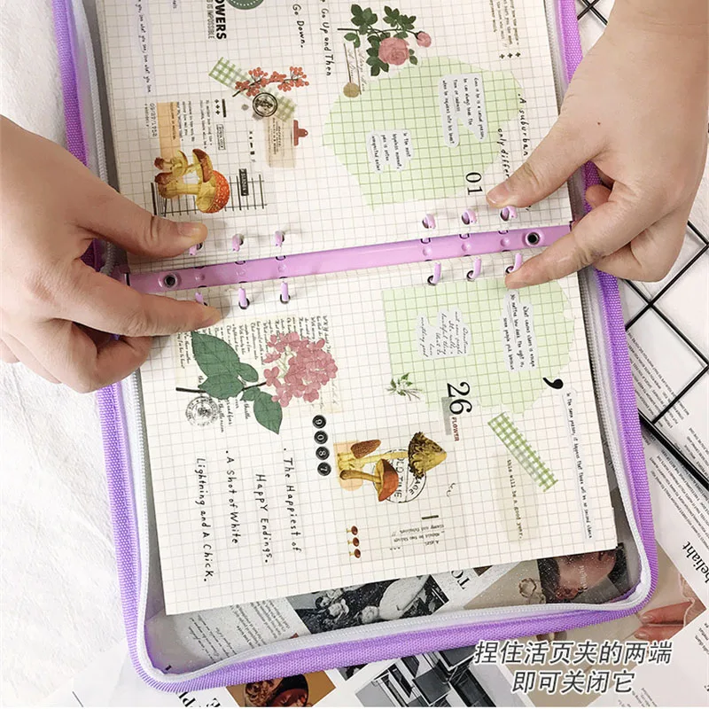 Druk op de nagelopslagorganisator met insteekpagina Verwijderbare herbruikbare nep-nagelstaal Verzamelboek Polish Kleurendisplayhouder