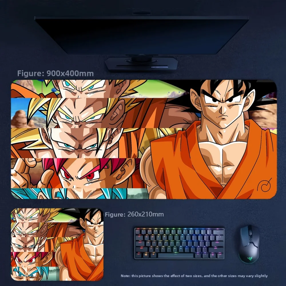 Office Convenient Mouse Pad Fashion Trend Cartoon Animation Leather Mouse Pad Boy E-sports Game Large Size Dragon Ball Mouse Pad