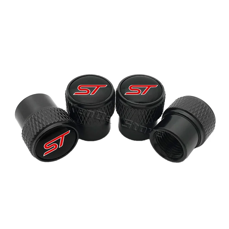 4PCS Car Wheel Tire Valve Stem Caps Cover For Ford ST Line Focus X 2 3 Mondeo Fiesta Kuga MK2 MK3 MK4 Tyre Styling Accessories