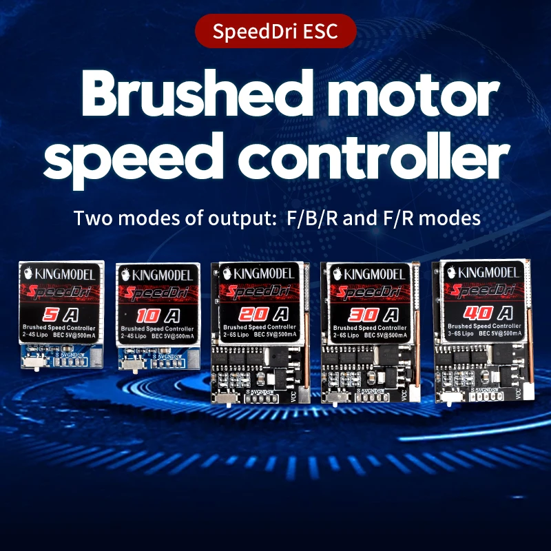 5A/10A/20A/30A/40A SpeedDri Bidirectional ESC 2S-6S battery For Rc