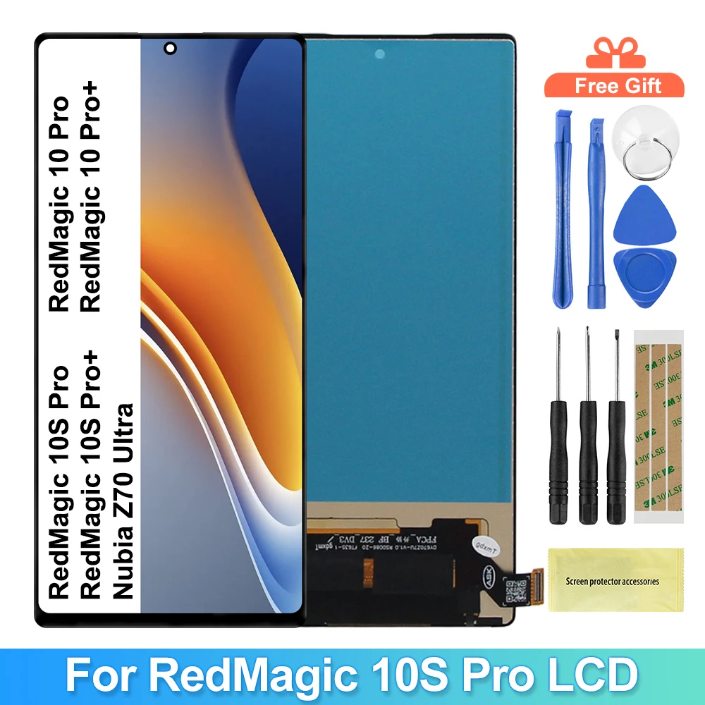 Display for ZTE nubia Z70 Ultra RedMagic 10S pro 10Pro 10Pro plus Red Magic 10S Pro+ lcd Touch Screen Assembly Replacement