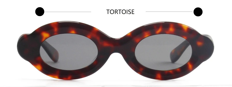 Luxus Dicke Gemischte Acetat Oval Polarisierte Sonnenbrille Frauen Trendy UV Schutz Brillen Stilvolle Schild Für Männer lentes de sol – Detail 3