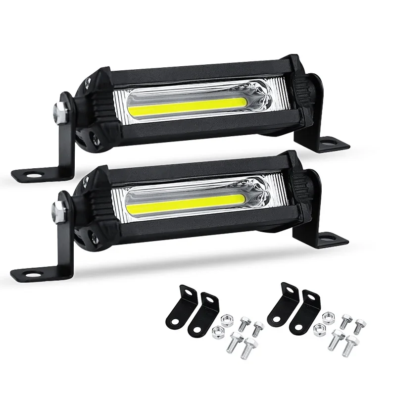4 Inch COB LED Work Light Bar, 12V/24V Spotlight Fog Lamp for Truck Tractor ATV Motorbike Offroad