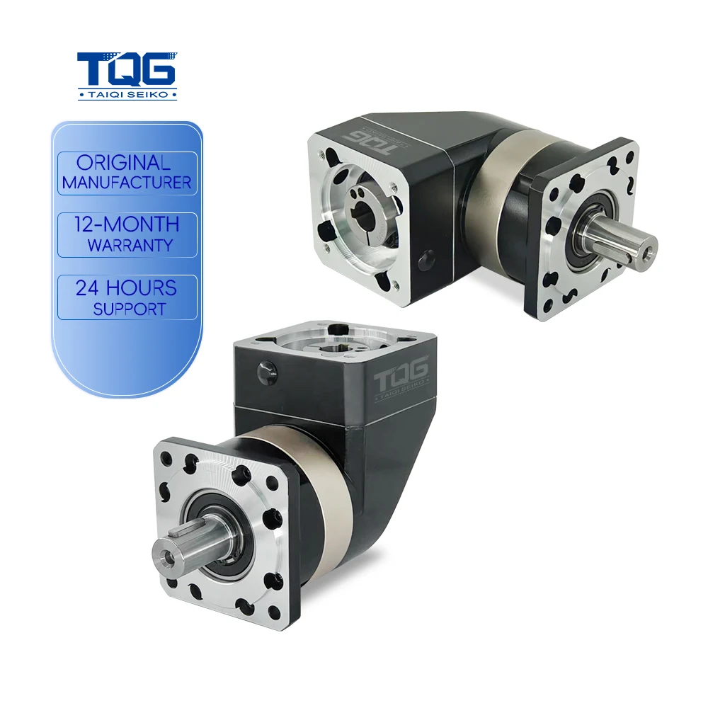 

TQG Brand Gear Reducer Large Torque Low Noise Right Angle High Precision Planetary Reducer Ratio 10:1 0.5 HP
